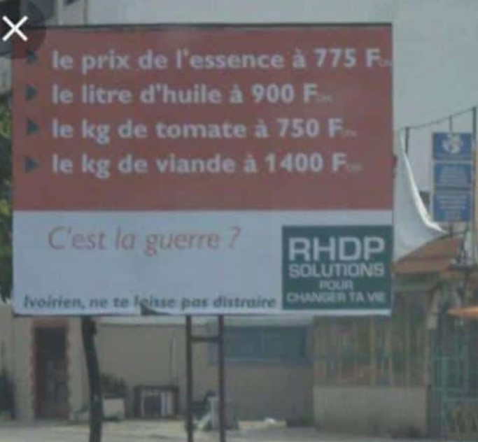 Le litre d’huile à 1200 Fcfa / Alassane Ouattara rattrapé par sa campagne contre Laurent Gbagbo