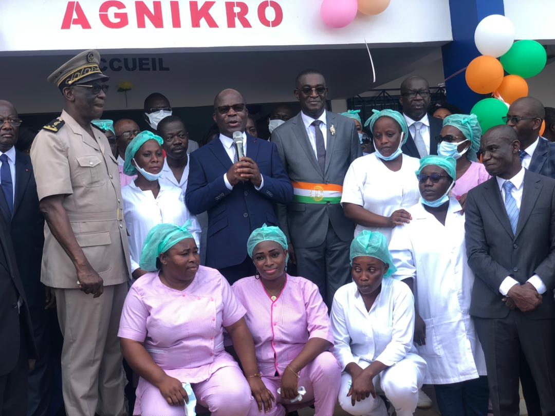 Inauguration de l’hôpital d’Agnikro à Abengourou / Le ministre de la Santé invite le personnel à garantir la gratuité des accouchements et césariennes