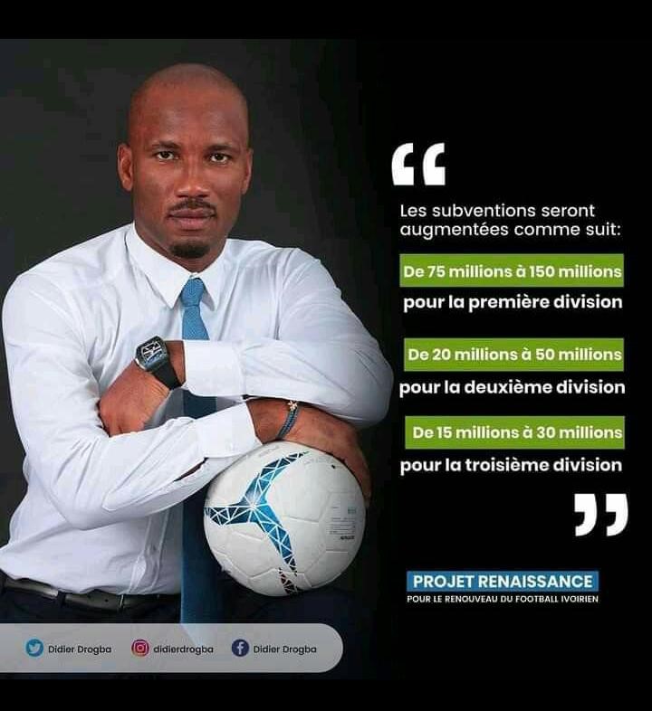 Election à la FIF / La RENAISSANCE du football ivoirien de Didier Drogba vu par l’AJCI