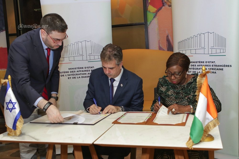 Agriculture, énergies renouvelables, électrification, cybersécurité / La Côte d’Ivoire et l’Israël renforcent leur coopération par un accord-cadre