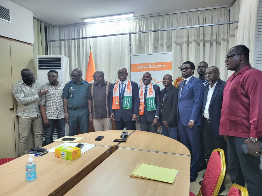 CAN Côte d’Ivoire 2023 / Le CNSE présente sa matrice d’actions au président de la FIF