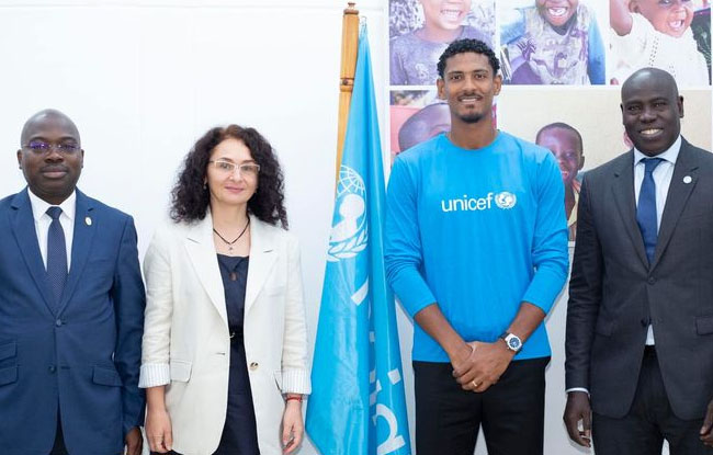 Protection des enfants en Côte d'Ivoire / Sébastien Haller devient ambassadeur Unicef