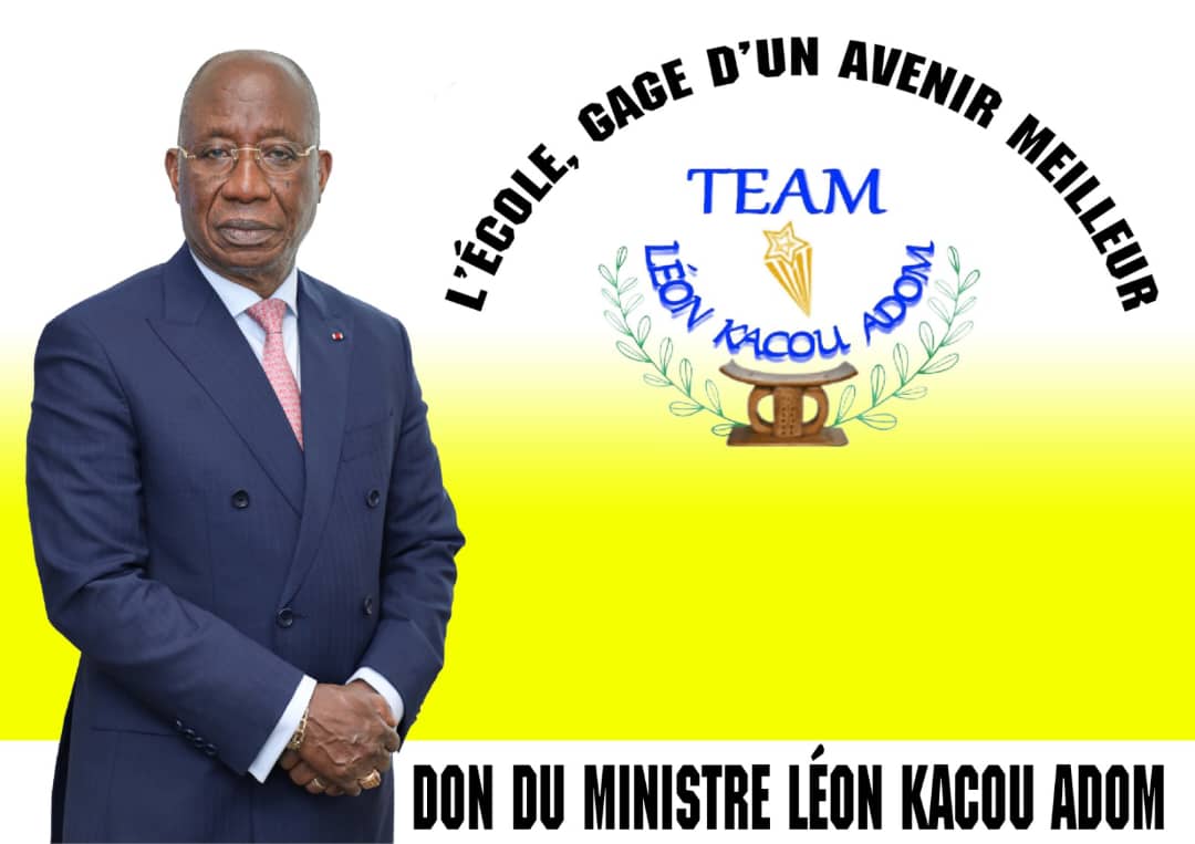 Rentrée Scolaire 2024-2025 / Le Ministre Léon Kacou Adom offre des kits scolaires à 600 enfants