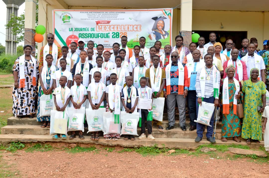 Excellence scolaire à Assaoufoué - Bongouanou / 40 élèves distingués par la communauté méthodiste