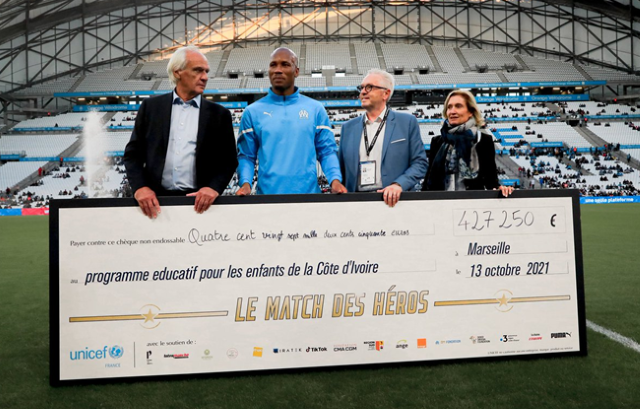 Match des Heros à Marseille / Drogba marque 3 buts et récolte plus de 284 millions Fcfa